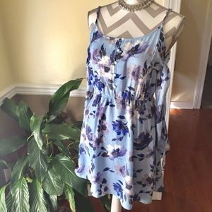 Blue floral dress